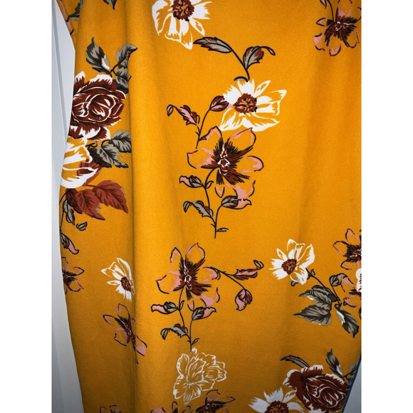 Shein‎ L size 8/10 yellow floral Maxi dress - Picture 3 of 10